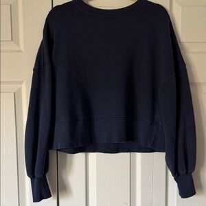 Aerie Navy Blue Crew Neck Sweater